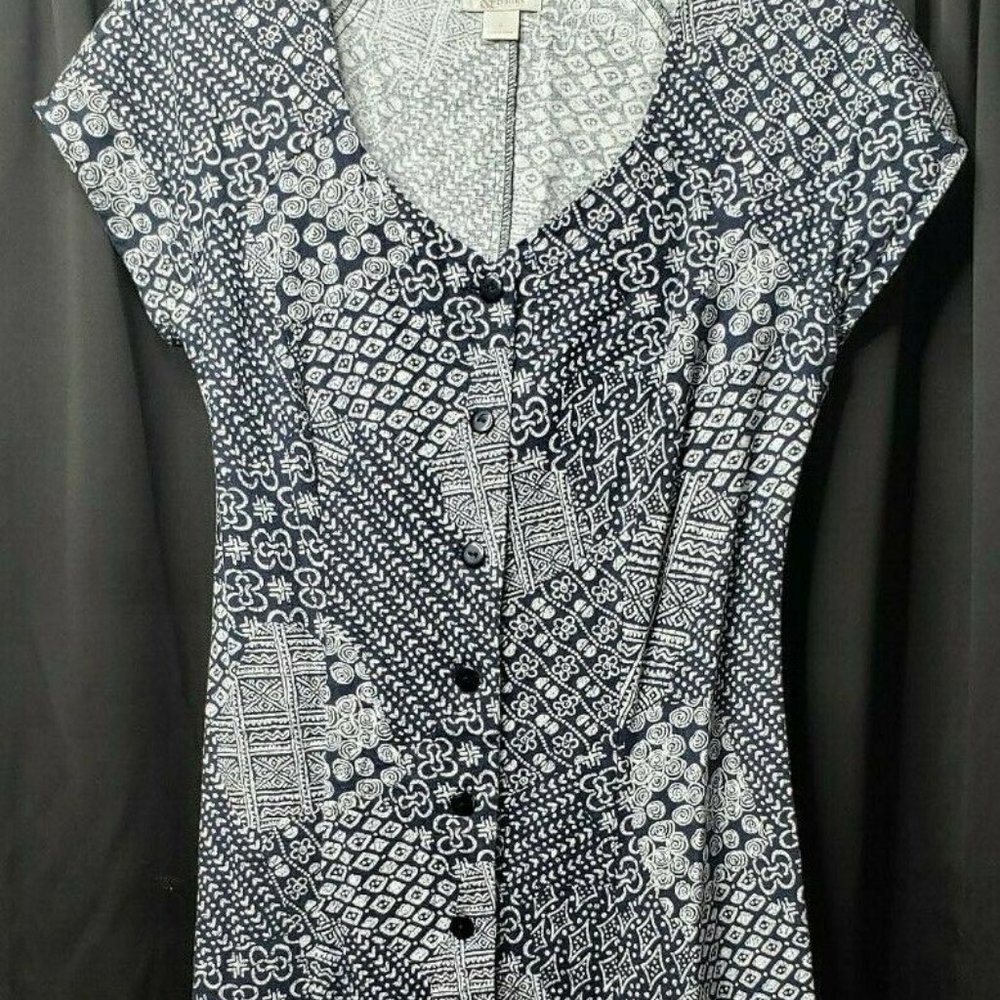 Christopher & Banks Womens Button Up Dress